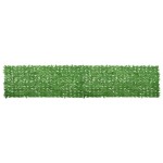 vidaXL Paravan de balcon, frunze verzi, 500x100 cm