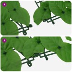 vidaXL Paravan de balcon, frunze verzi, 300x150 cm