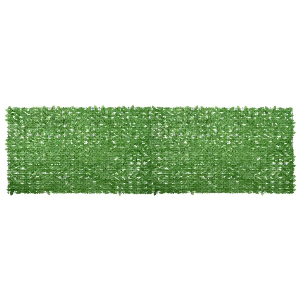 vidaXL Paravan de balcon, frunze verzi, 500x150 cm