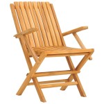 vidaXL Scaune de grădină pliante, 4 buc., 61x67x90 cm, lemn masiv tec vidaXL Scaune de grădină pliante, 4 buc., 61x67x90 cm, lemn masiv tec