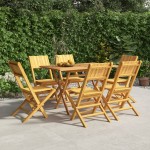 vidaXL Scaune de grădină pliante, 6 buc., 47x61x90 cm, lemn masiv tec vidaXL Scaune de grădină pliante, 6 buc., 47x61x90 cm, lemn masiv tec