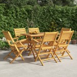 vidaXL Scaune de grădină pliante, 6 buc., 55x62x90 cm, lemn masiv tec vidaXL Scaune de grădină pliante, 6 buc., 55x62x90 cm, lemn masiv tec