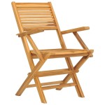 vidaXL Scaune de grădină pliante, 8 buc., 55x62x90 cm, lemn masiv tec