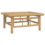 vidaXL Set mobilier de grădină, cu perne alb crem, 9 piese, bambus vidaXL Set mobilier de grădină, cu perne alb crem, 9 piese, bambus