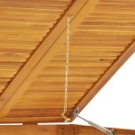 vidaXL Magazie pubelă gunoi cvadruplă, 280x89x117 cm lemn masiv acacia vidaXL Magazie pubelă gunoi cvadruplă, 280x89x117 cm lemn masiv acacia