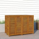 vidaXL Ladă depozitare de grădină, 140x87x104 cm, lemn masiv acacia vidaXL Ladă depozitare de grădină, 140x87x104 cm, lemn masiv acacia
