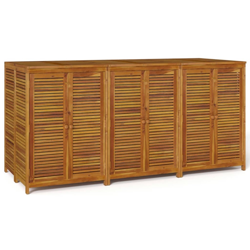 vidaXL Ladă depozitare de grădină, 210x87x104 cm, lemn masiv acacia
