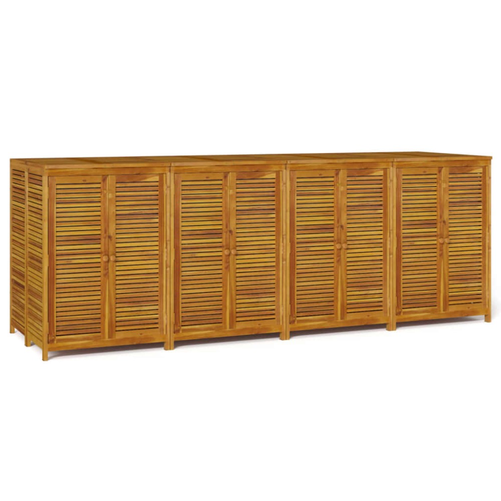 vidaXL Ladă depozitare de grădină, 280x87x104 cm, lemn masiv acacia