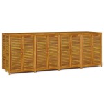 vidaXL Ladă depozitare de grădină, 280x87x104 cm, lemn masiv acacia vidaXL Ladă depozitare de grădină, 280x87x104 cm, lemn masiv acacia