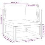 vidaXL Set mobilier grădină, perne gri deschis, 7 piese, lemn masiv vidaXL Set mobilier grădină, perne gri deschis, 7 piese, lemn masiv