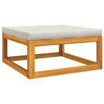 vidaXL Set mobilier grădină, perne gri deschis, 4 piese, lemn masiv vidaXL Set mobilier grădină, perne gri deschis, 4 piese, lemn masiv