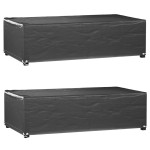 vidaXL Huse mobilă grădină, 2 buc, 8 ocheți, 125x70x35 cm, dreptunghi vidaXL Huse mobilă grădină, 2 buc, 8 ocheți, 125x70x35 cm, dreptunghi