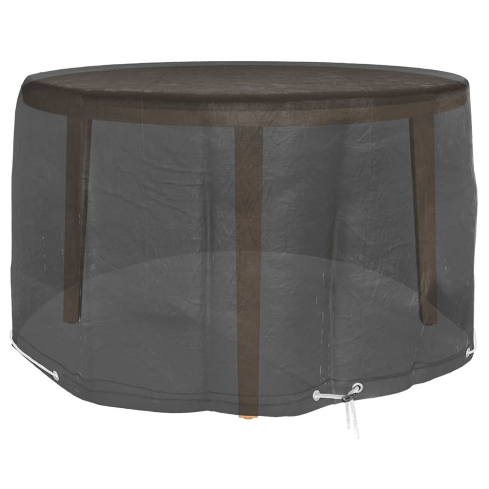 vidaXL Huse mobilier de grădină, 2 buc., 6 ocheți, rotund, Ø125x75 cm