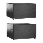 vidaXL Huse mobilier grădină, 2 buc, 8 ocheți, 132x132x80 cm, pătrat vidaXL Huse mobilier grădină, 2 buc, 8 ocheți, 132x132x80 cm, pătrat