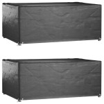 vidaXL Huse mobilă grădină, 2 buc, 8 ocheți, 180x122x75cm, rectangular vidaXL Huse mobilă grădină, 2 buc, 8 ocheți, 180x122x75cm, rectangular