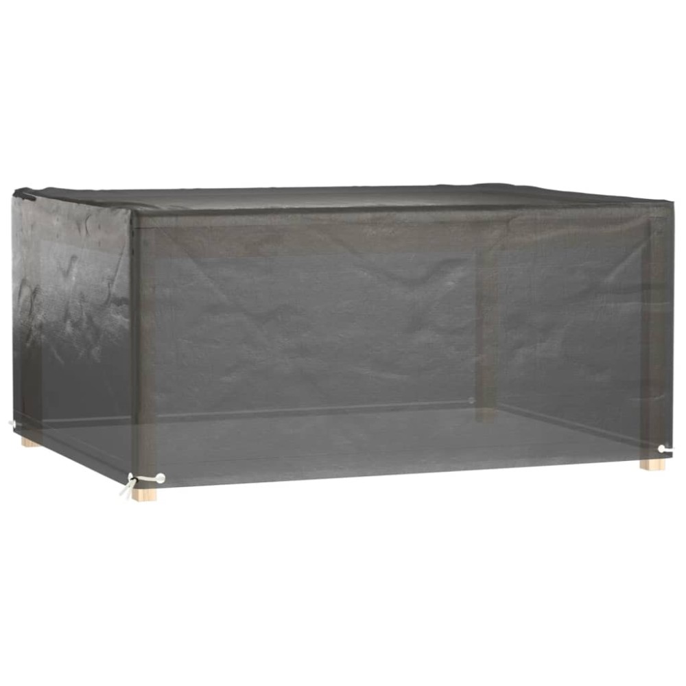 vidaXL Huse mobilă grădină, 2 buc, 8 ocheți, 180x135x80cm, rectangular