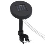 vidaXL Instalație de lumini cu LED pentru foișor, cu panou solar vidaXL Instalație de lumini cu LED pentru foișor, cu panou solar