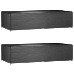 vidaXL Huse mobilier grădină, 2 buc, 12 ocheți, 315x160x75 cm, pătrat vidaXL Huse mobilier grădină, 2 buc, 12 ocheți, 315x160x75 cm, pătrat