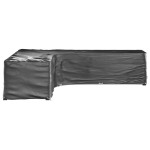 vidaXL Husă mobilier de grădină formă în L, 20 ocheți, 300x300x70 cm