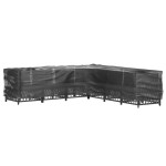 vidaXL Husă mobilier de grădină formă în L, 20 ocheți, 300x300x70 cm