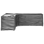 vidaXL Husă mobilier de grădină formă în L, 20 ocheți, 300x300x90 cm