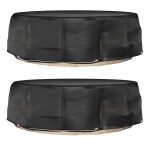 vidaXL Huse mobilier tip insulă, 2 buc., 10 ocheți, rotund, Ø236x67 cm vidaXL Huse mobilier tip insulă, 2 buc., 10 ocheți, rotund, Ø236x67 cm
