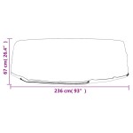 vidaXL Huse mobilier tip insulă, 2 buc., 10 ocheți, rotund, Ø236x67 cm vidaXL Huse mobilier tip insulă, 2 buc., 10 ocheți, rotund, Ø236x67 cm