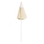 vidaXL Umbrelă de soare de grădină, stâlp din oțel, nisipiu, 180 cm vidaXL Umbrelă de soare de grădină, stâlp din oțel, nisipiu, 180 cm