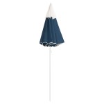 vidaXL Umbrelă de soare de grădină, stâlp din oțel, albastru, 180 cm vidaXL Umbrelă de soare de grădină, stâlp din oțel, albastru, 180 cm