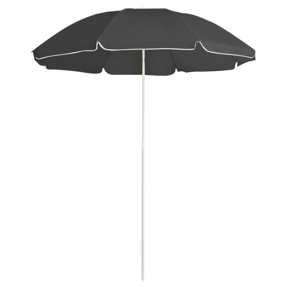 vidaXL Umbrelă de soare de grădină, stâlp din oțel, antracit, 180 cm