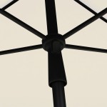 vidaXL Umbrelă de grădină cu stâlp, nisipiu, 210x140 cm vidaXL Umbrelă de grădină cu stâlp, nisipiu, 210x140 cm