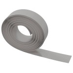 vidaXL Borduri de grădină, 4 buc, gri, 10 m 15 cm, polietilenă vidaXL Borduri de grădină, 4 buc, gri, 10 m 15 cm, polietilenă
