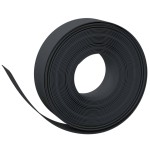 vidaXL Borduri de grădină, 3 buc, negru, 10 m 15 cm, polietilenă