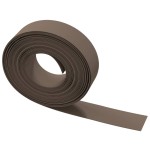 vidaXL Borduri de grădină, 4 buc, maro, 10 m 15 cm, polietilenă