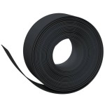 vidaXL Borduri de grădină, 5 buc, negru, 10 m 20 cm, polietilenă