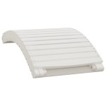 vidaXL Șezlonguri, 2 buc, alb, 184x55x64 cm, lemn masiv de acacia