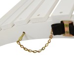 vidaXL Șezlonguri, 2 buc, alb, 184x55x64 cm, lemn masiv de acacia