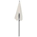 vidaXL Umbrelă de grădină cu stâlp, nisipiu, 200x130 cm vidaXL Umbrelă de grădină cu stâlp, nisipiu, 200x130 cm