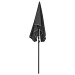 vidaXL Umbrelă de grădină cu stâlp, antracit, 200x130 cm