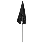 vidaXL Umbrelă de grădină cu stâlp, negru, 200x130 cm vidaXL Umbrelă de grădină cu stâlp, negru, 200x130 cm