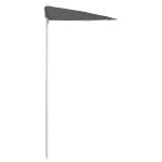 vidaXL Umbrelă de grădină cu stâlp, antracit, 180x90 cm, semirotundă vidaXL Umbrelă de grădină cu stâlp, antracit, 180x90 cm, semirotundă