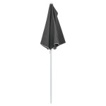 vidaXL Umbrelă de grădină cu stâlp, antracit, 180x90 cm, semirotundă vidaXL Umbrelă de grădină cu stâlp, antracit, 180x90 cm, semirotundă