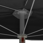 vidaXL Umbrelă de grădină cu stâlp, antracit, 180x90 cm, semirotundă vidaXL Umbrelă de grădină cu stâlp, antracit, 180x90 cm, semirotundă