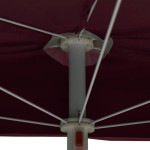 vidaXL Umbrelă de grădină cu stâlp, roșu bordo, 180x90 cm, semirotundă vidaXL Umbrelă de grădină cu stâlp, roșu bordo, 180x90 cm, semirotundă