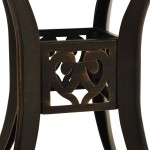 vidaXL Masă pentru grădină, bronz, 78x78x72 cm, aluminiu turnat vidaXL Masă pentru grădină, bronz, 78x78x72 cm, aluminiu turnat