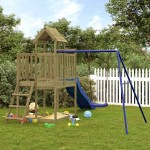 vidaXL Set de joacă pentru exterior, lemn de pin impregnat vidaXL Set de joacă pentru exterior, lemn de pin impregnat
