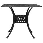 vidaXL Masă de grădină, negru, 90x90x73 cm, aluminiu turnat vidaXL Masă de grădină, negru, 90x90x73 cm, aluminiu turnat