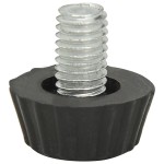 vidaXL Picioare de mobilier reglabile M8, 18 buc., negru