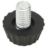 vidaXL Picioare de mobilier reglabile M8, 18 buc., negru