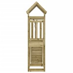 vidaXL Căsuță de joacă cu perete de cățărat, lemn de pin impregnat